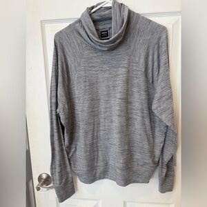 Prana Heather Gray‎ Women's Cowl Neck Sweatshirt